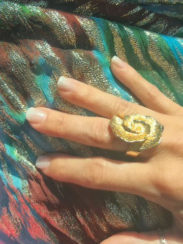 Gold Shell Ring