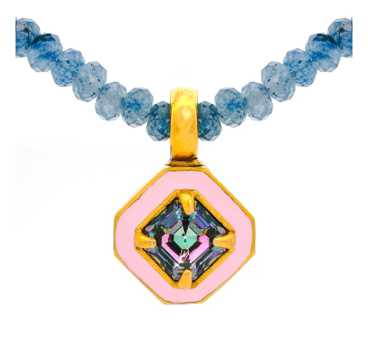 Dakota Necklace in Light Pink
