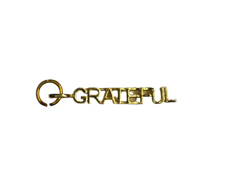 Gold GRATEFUL Charm