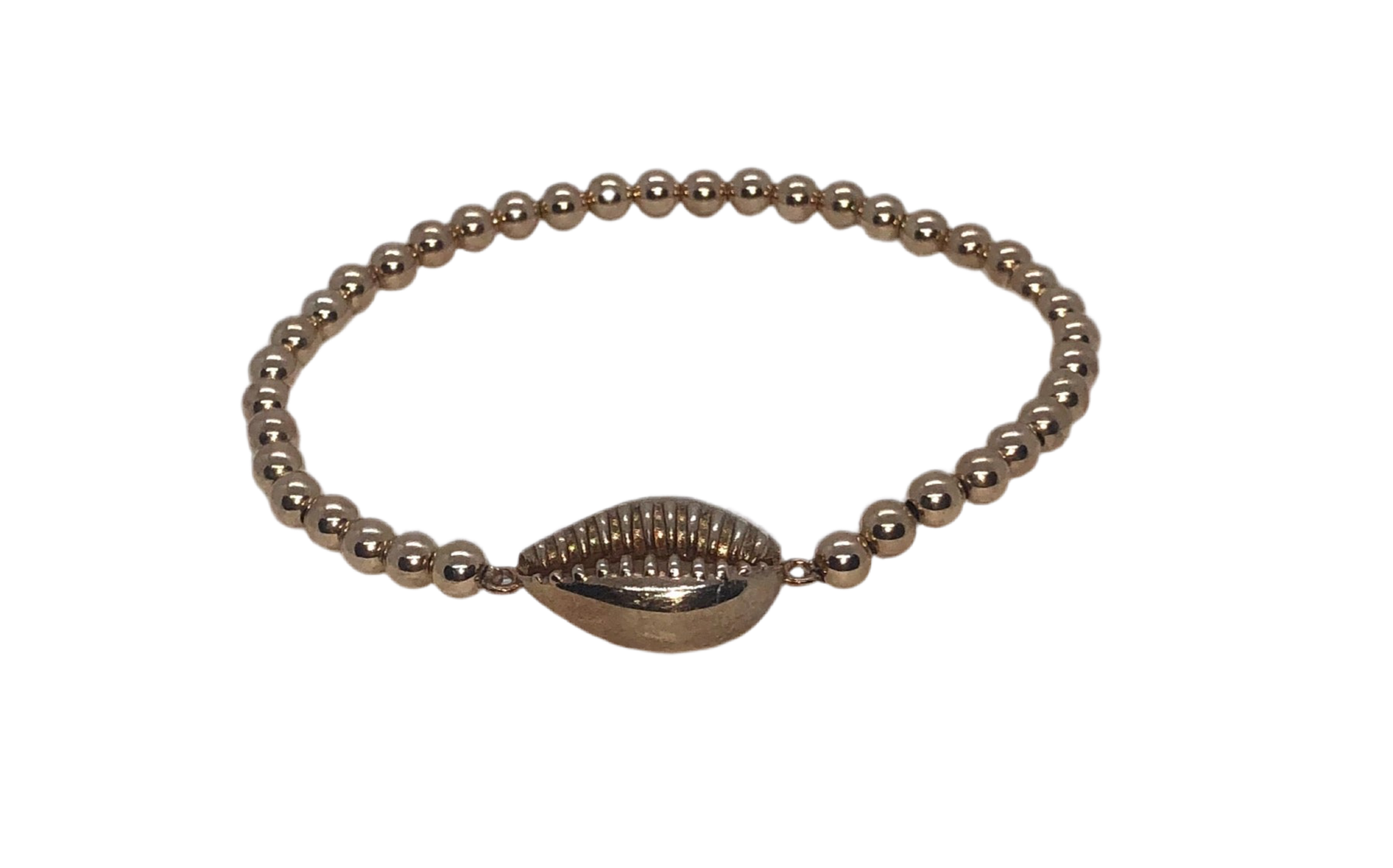 Gold Shell Beaded Bracelet