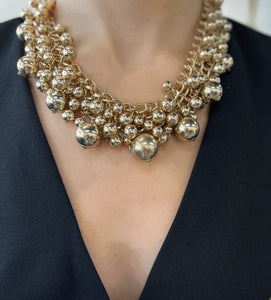 Gold Multi-Ball Necklace