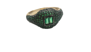 Green Emerald Stone Ring