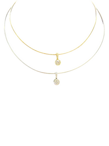 Diamond Solitaire Pendant Necklace