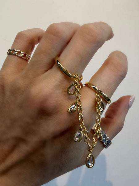 Double Teardrop Chain Ring