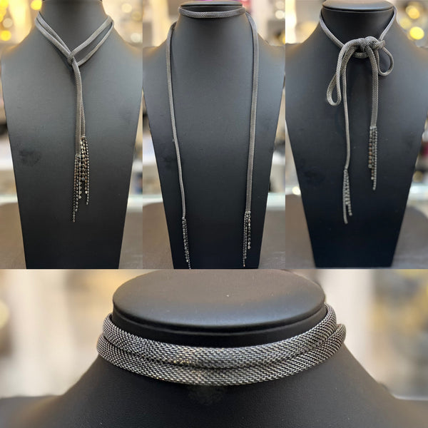 Mesh Chain Lariat