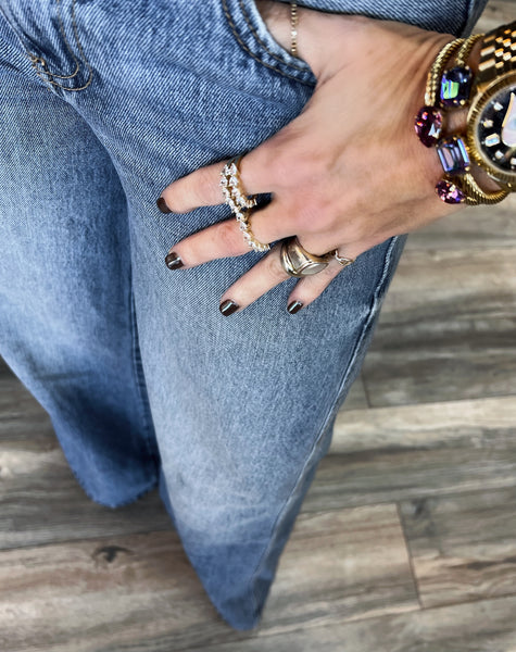 Charlotte Jewel Toned Cuff Bracelet