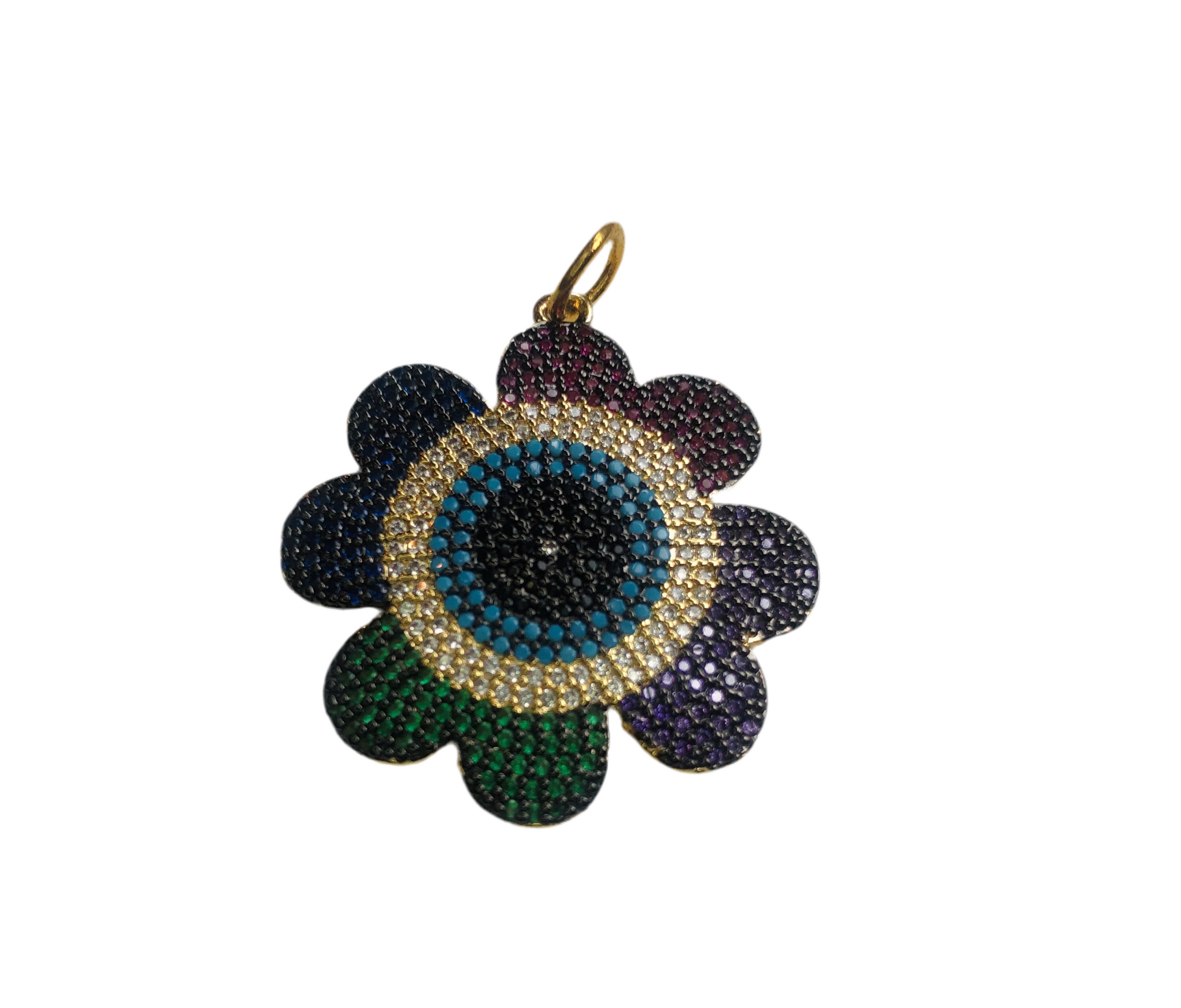 Rainbow Flower Charm