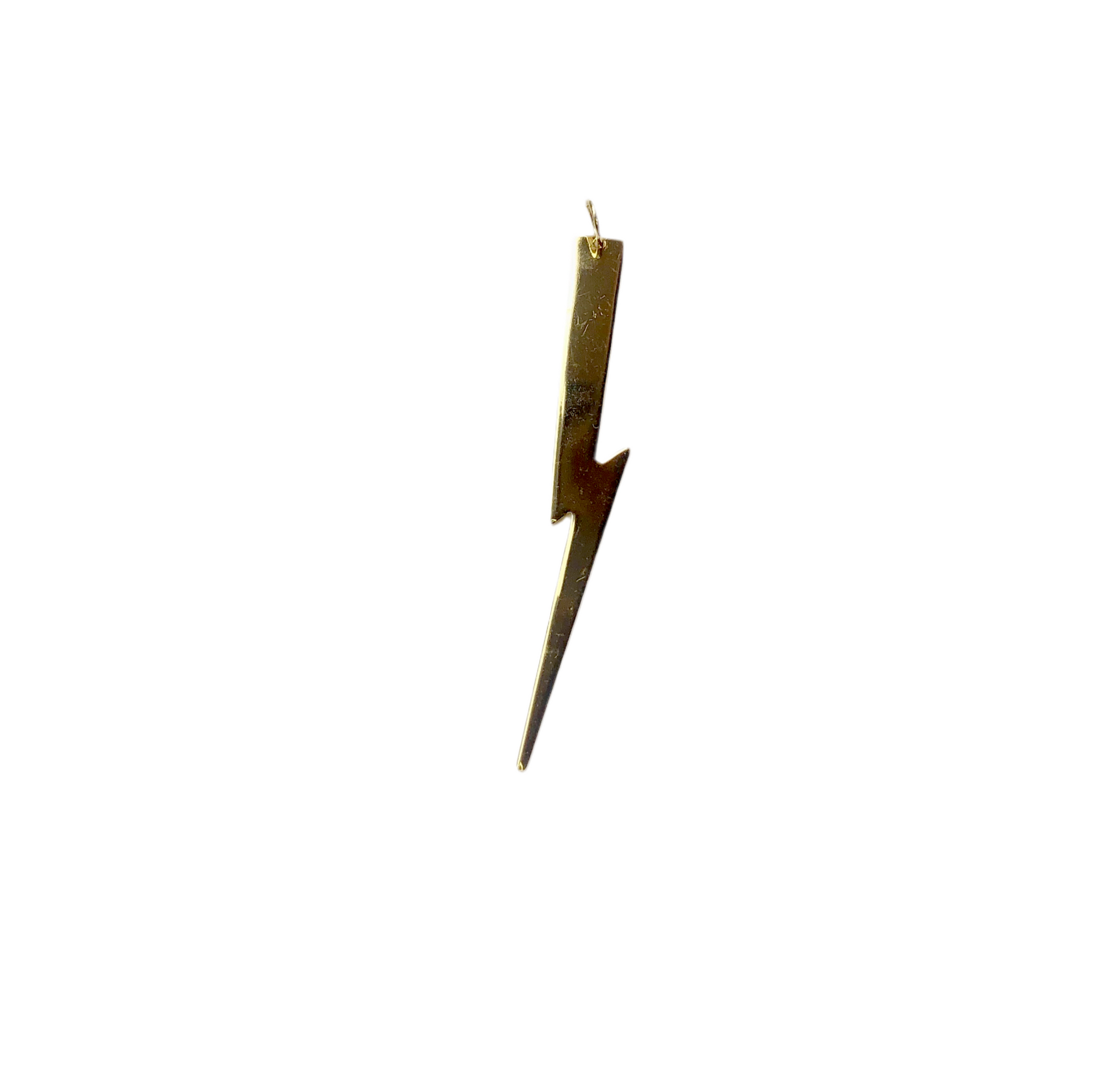 Gold Lightening Bolt Charm