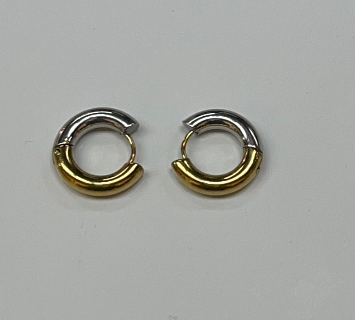 Small Hinged Hoop Earrings