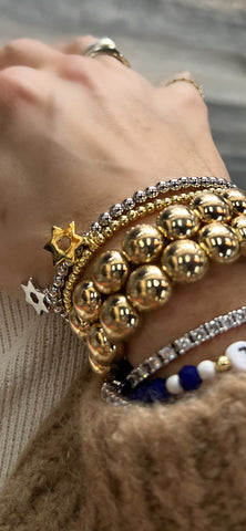 Star of David Ball Bracelet