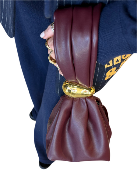 Gold Knot Wristlet Bag