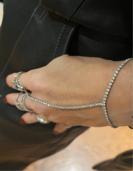 Diamond Tennis Hand Chain