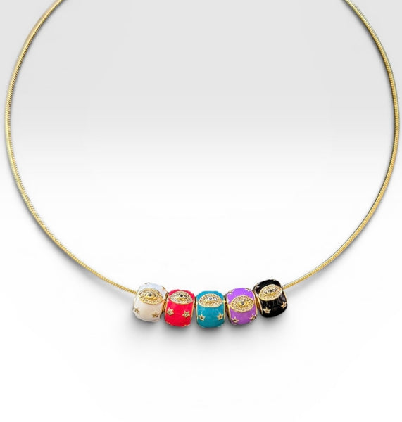 Cabana Spacer Charm Necklace