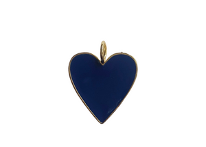 Blue Enamel Heart