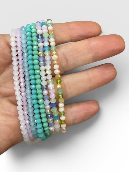 Long Pastel Beaded Necklace