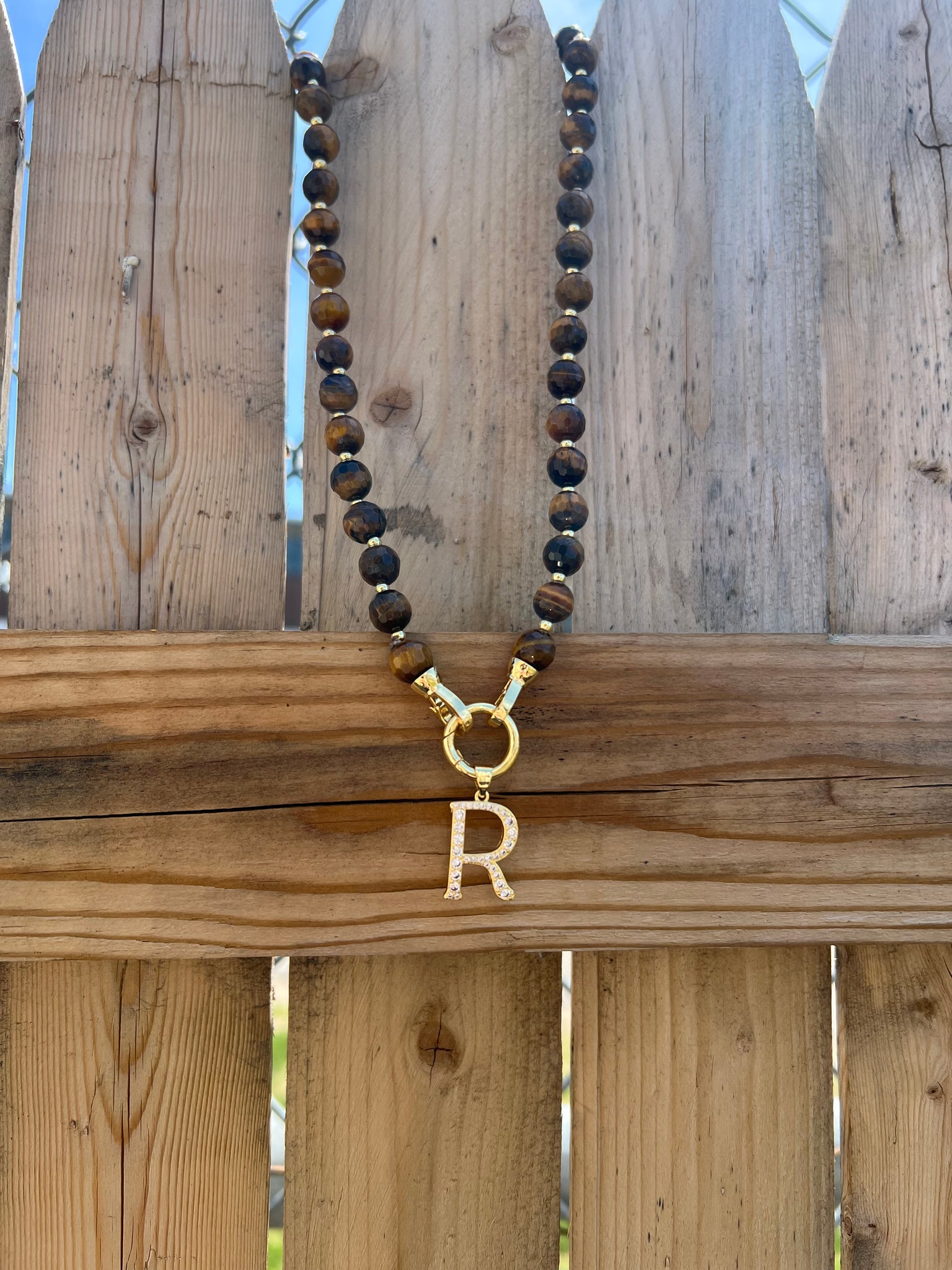 Beaded Initial Necklace