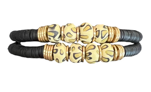 2 Piece Animal Beaded Bracelet Set