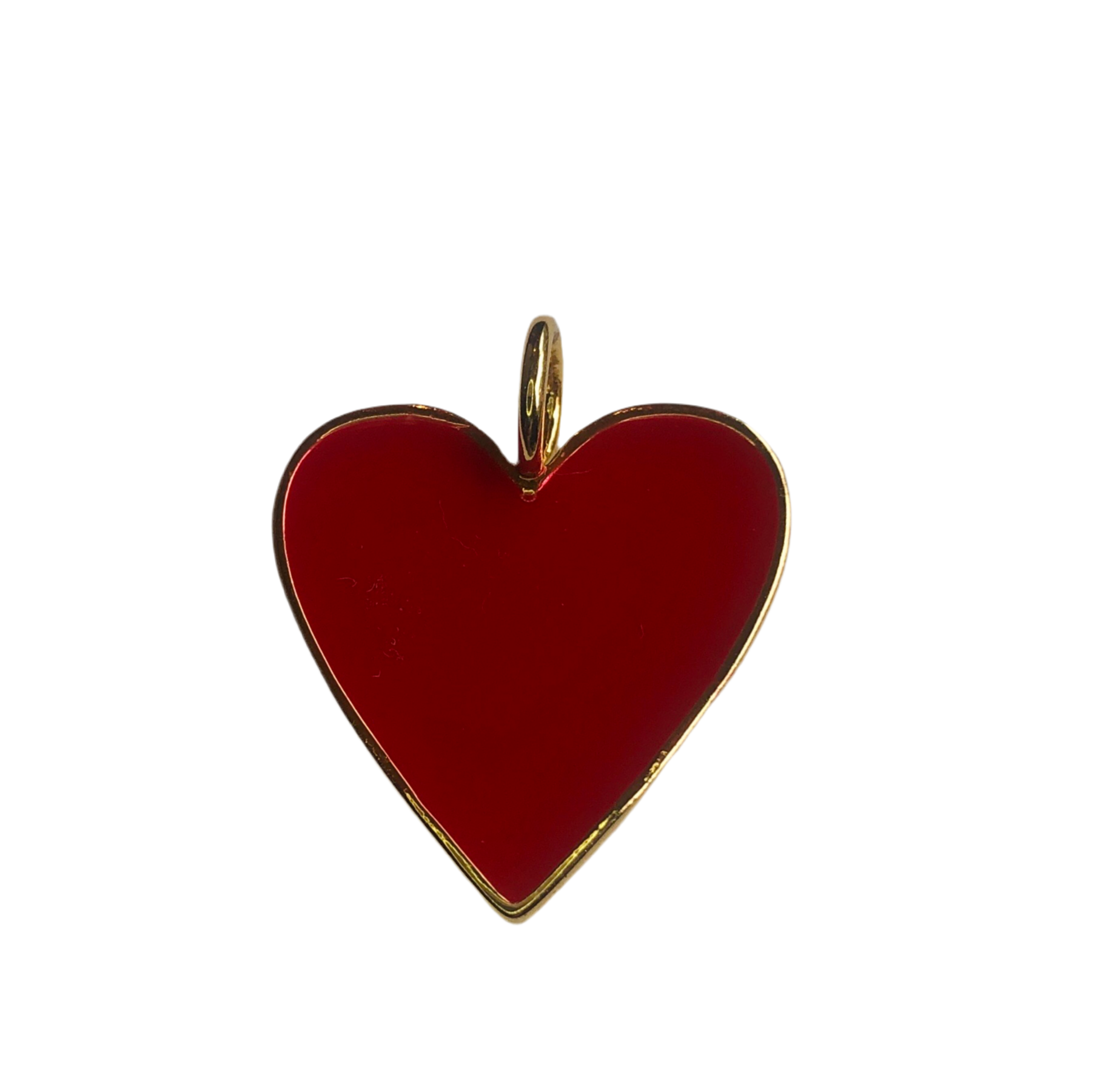 Red Enamel Heart Charm
