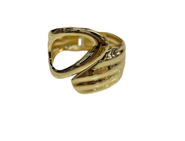 Gold Abstract Cuff