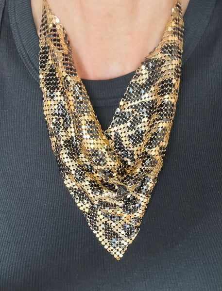 Shimmery Scarf Necklace