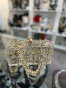 Crystal Cage Clutch