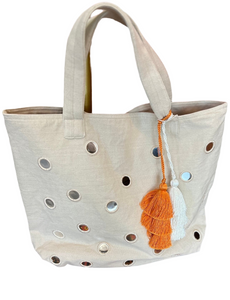 Khaki Mirror Tote