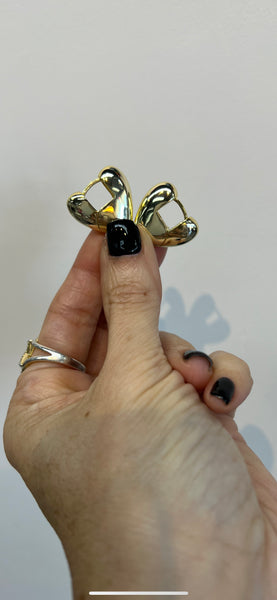 Gold Petite Puffy 💛 Earrings