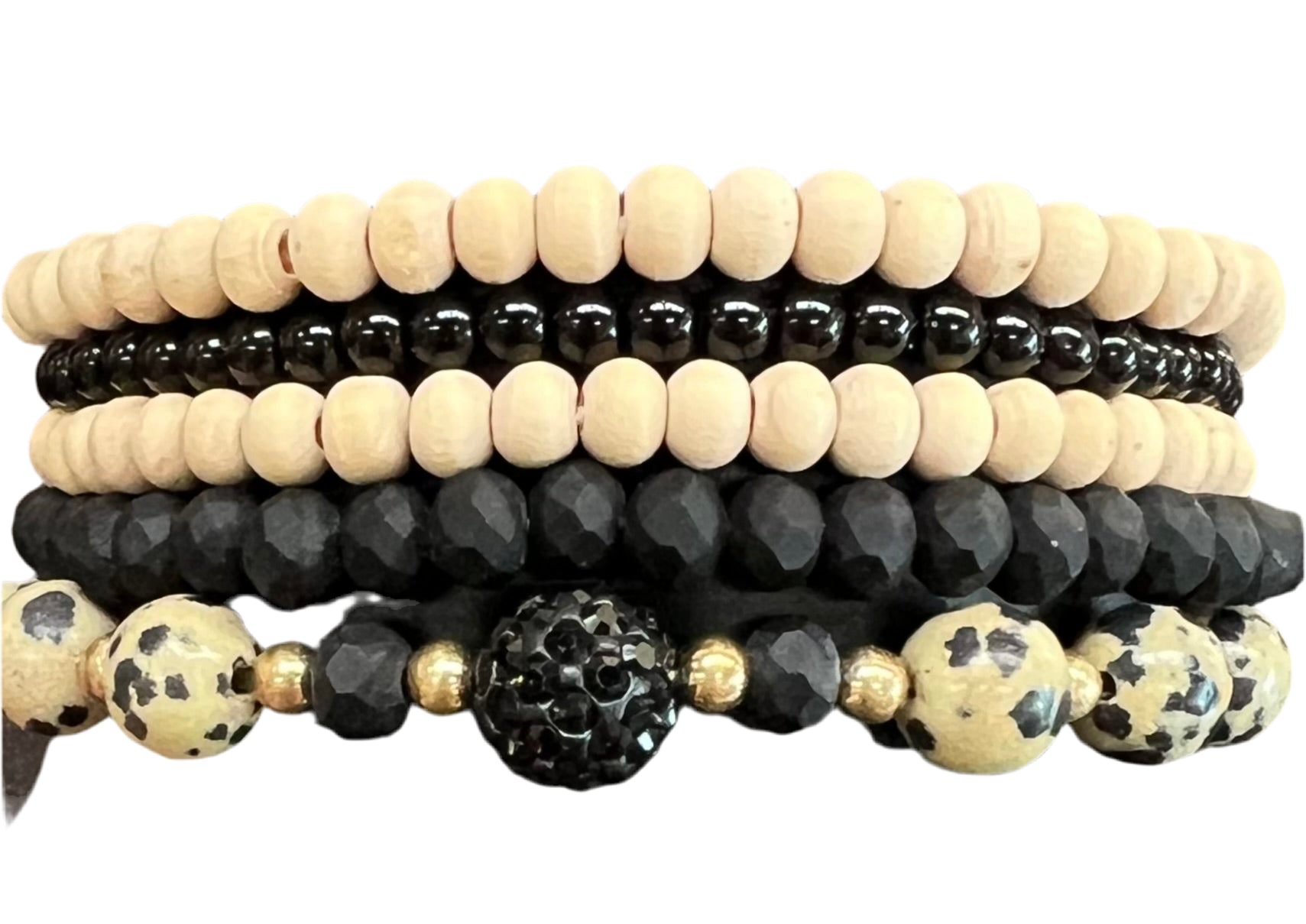 5 Piece Animal Beaded Bracelet Set