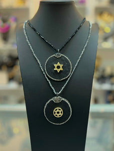 Star of David Beaded Necklace