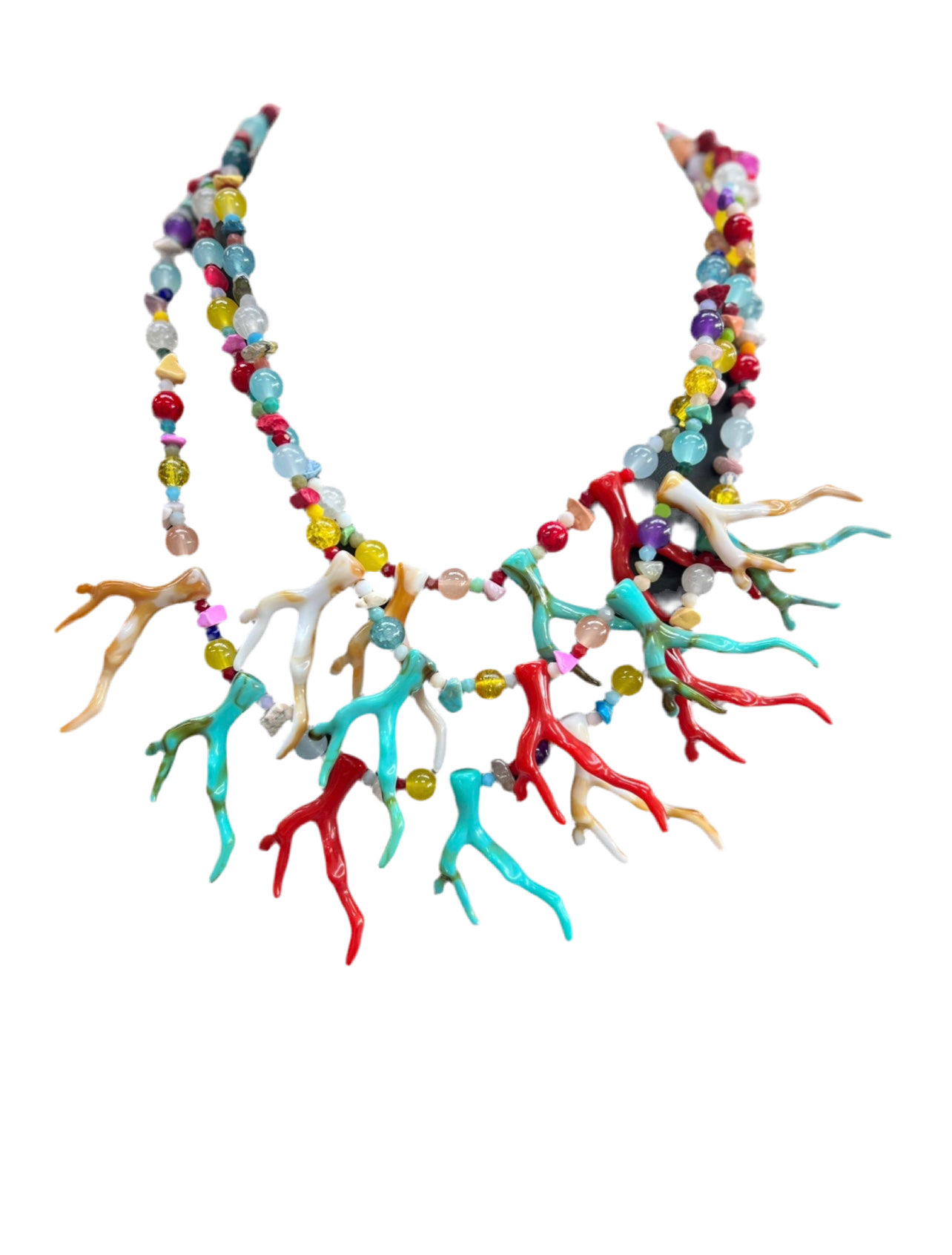 Multi-Color Coral Necklace