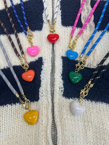 Color Pop Candy Cord Necklaces