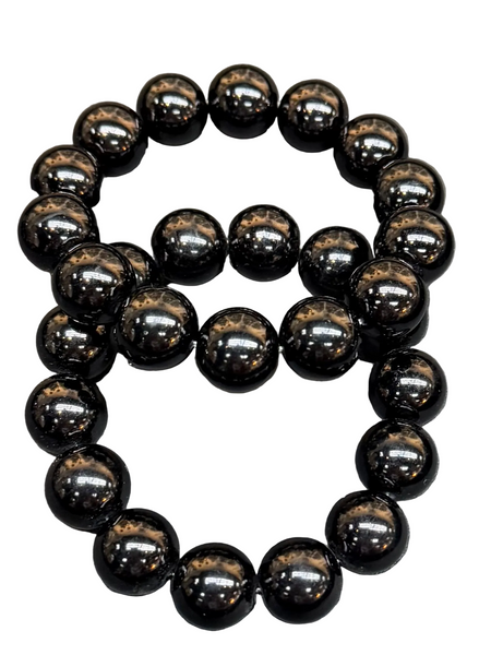 Black Beaded Bracelet