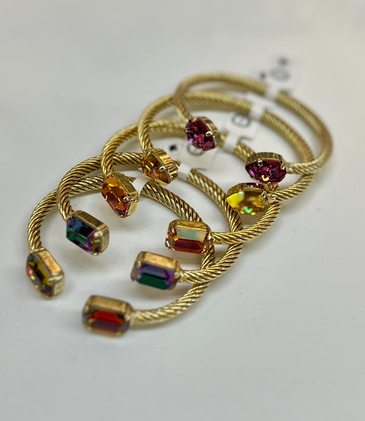 Charlotte Jewel Toned Cuff Bracelet