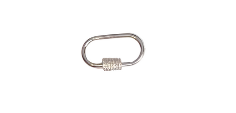 Silver Carabiner Charm