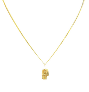 Gold Hamsa Pendant Necklace