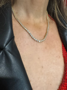 Bezel Tennis Necklace