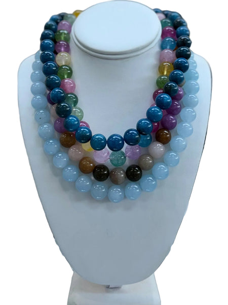 Bubble Gum Beaded Necklace