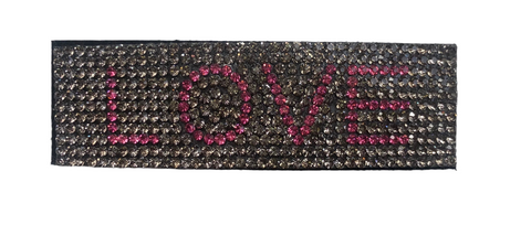 Gunmetal LOVE Barrette