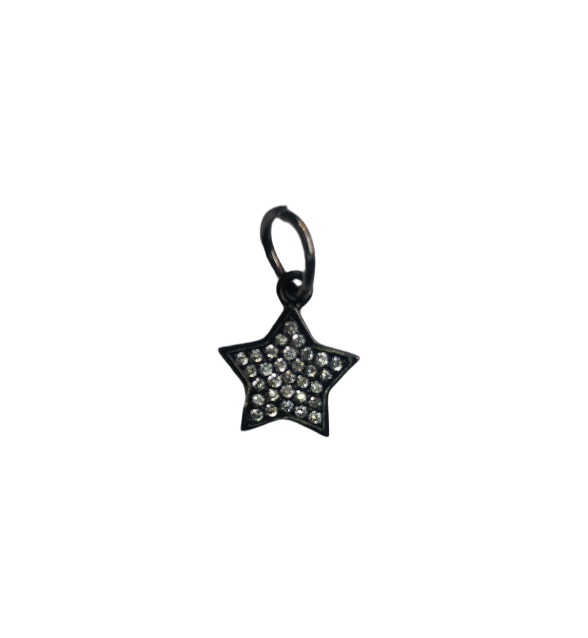 Gunmetal Star Charm