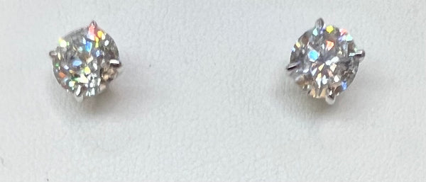 3 Carat Lab Grown Diamond Stud Earrings