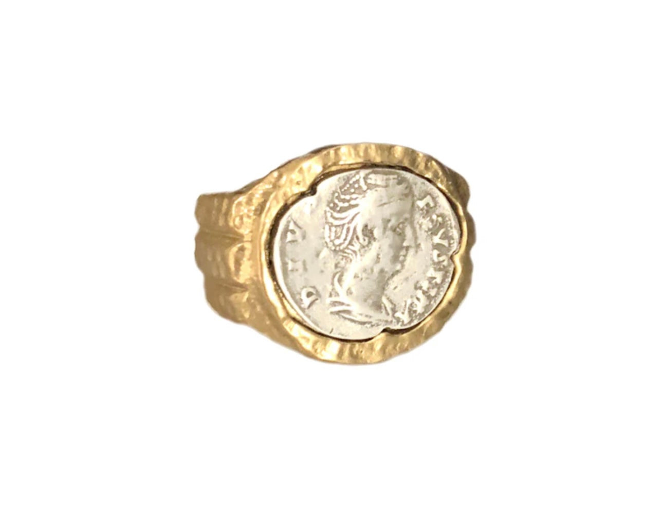 Gold Bando Coin Ring