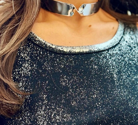 Silver Collar Choker