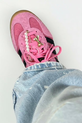 Gold Bow Sneaker Charm