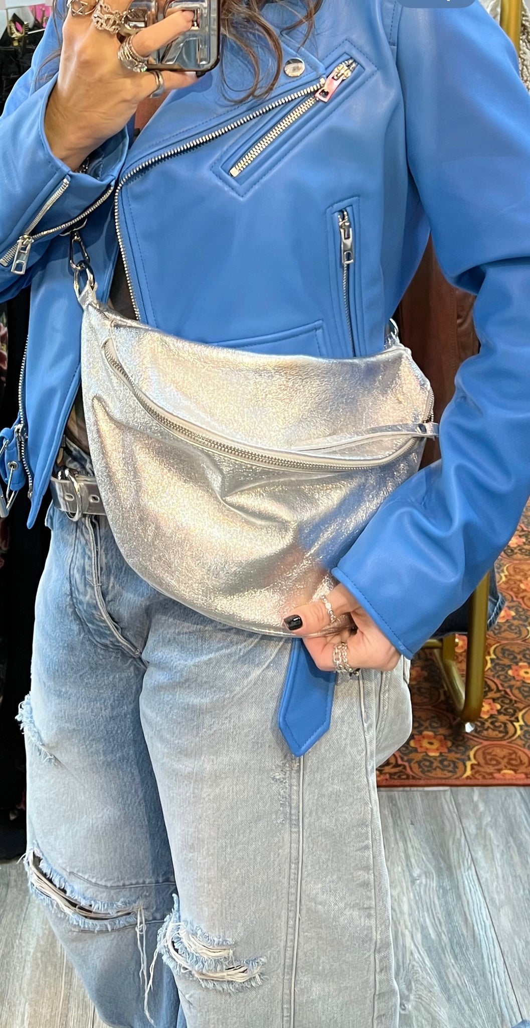Metallic Belt Bag