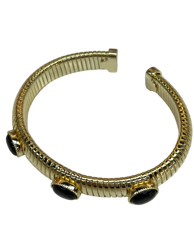 Black & Gold Cuff Bracelet