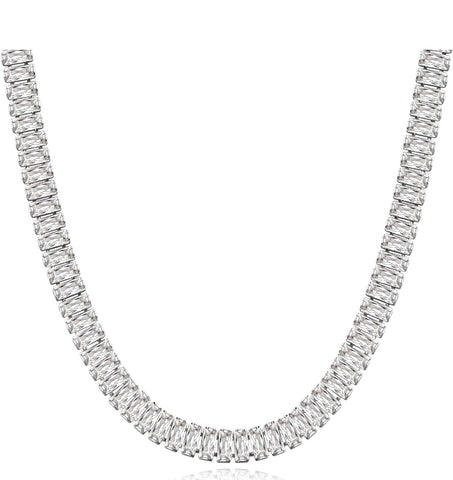 Baguette Diamond Necklace