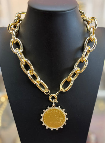 Chunky Coin Necklace