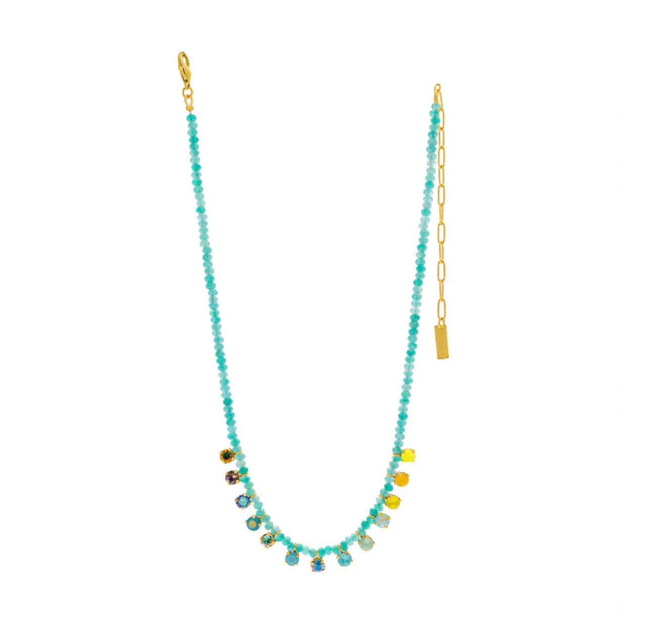 Teal Peggy Necklace