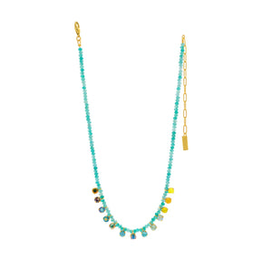 Teal Peggy Necklace