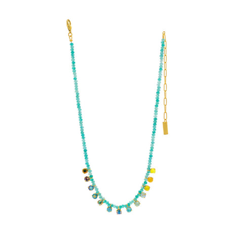 Teal Peggy Necklace